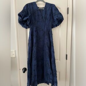Gingham and Heels Blue Floral Dress Size 8